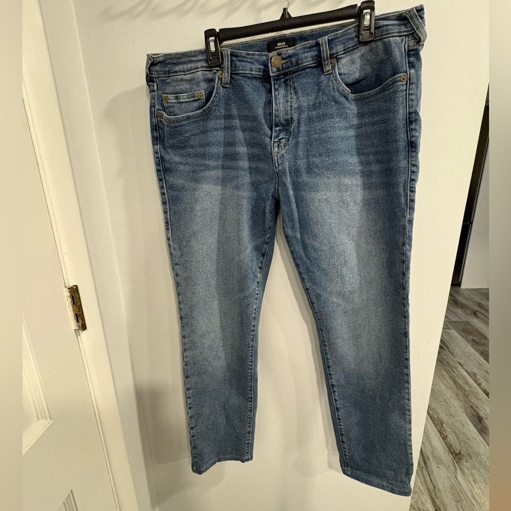 True Religion Men's Relaxed Skinny Jeans - Medium Blue
